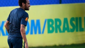 Next Story Image: Neymar sits out Brazil training again because of knee issue